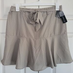 Tan Polka Dot Women's Skort